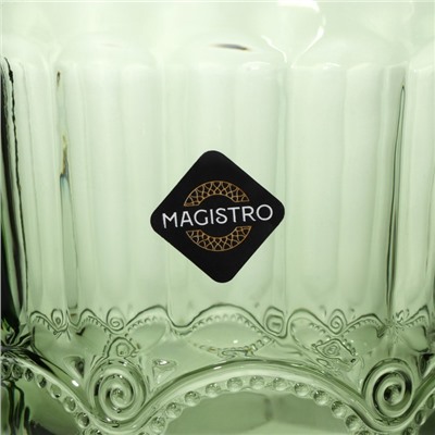 Стакан Magistro «Ла-Манш», 220 мл, стекло, зелёный