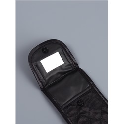 Набор кистей для макияжа SMOKY, 5 шт., футляр с зеркалом, чёрный