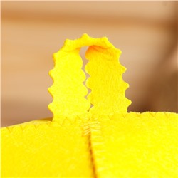 Шапка для бани и сауны «Классическая», полиэфир, жёлтая, «Добропаровъ»