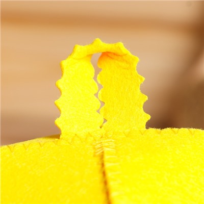 Шапка для бани и сауны «Классическая», полиэфир, жёлтая, «Добропаровъ»