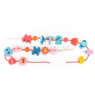 Шнуровка "Животные" Mix, 122 предмета в пакете