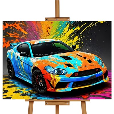 Набор для рисования "Картина по номерам 30х40 см. Спортивный авто"