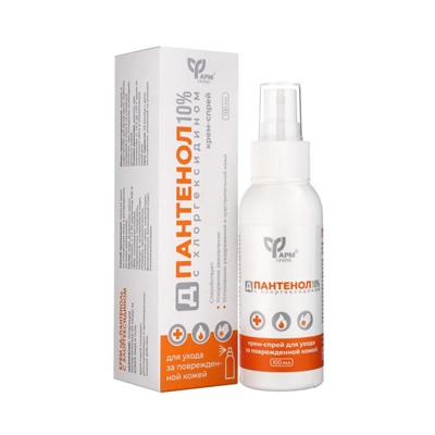 Д-пантенол, 10% с хлоргексидином, крем-спрей, 100 мл