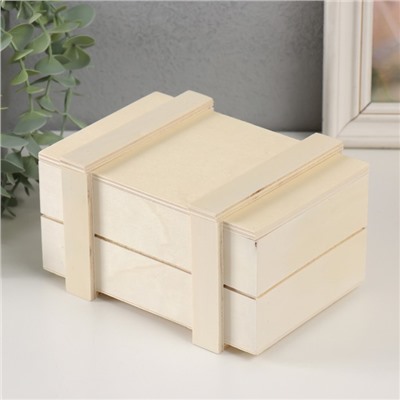 Шкатулка для росписи дерево «Ящичек», для творчества, декора, без замка 17×12.5×9.5 см