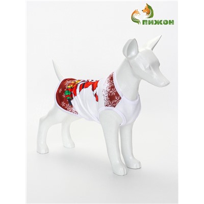 Майка «Респект», размер L (ДС 35, ОШ 35, ОГ 45 см), красная