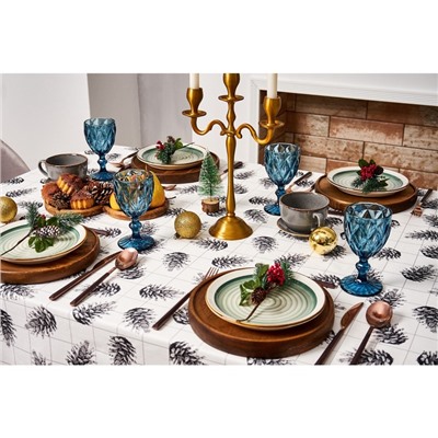 Скатерть «Этель» Christmas, 150×180 см, 100% хлопок, саржа 190 г/м²