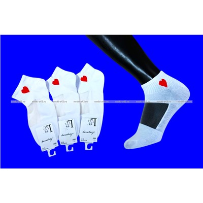 3 ПАРЫ - Носки женские укороченные хлопок + капрон арт. 3105