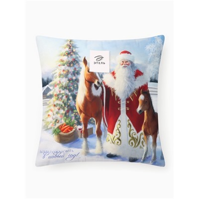 Подушка «Этель. Welcome to the New Year», 40×40 см, велюр