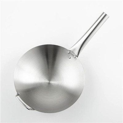Сковорода-Wok Chief, d=28 см, нержавеющая сталь, с ручкой