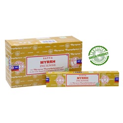 SATYA Бангалор Ароматические палочки Myrhh  (15г.*12уп)