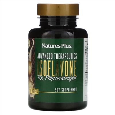 Nature's Plus, Advanced Therapeutics, Isoflavone Rx-Phytoestrogen, озофлавоны сои, 30 таблеток