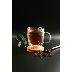 Кружка с двойными стенками, 300 мл, стекло, прозрачная