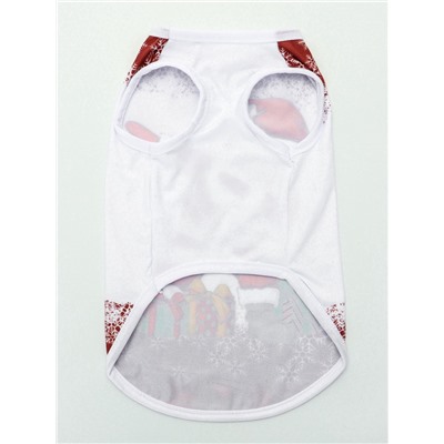 Майка «Респект», размер L (ДС 35, ОШ 35, ОГ 45 см), красная