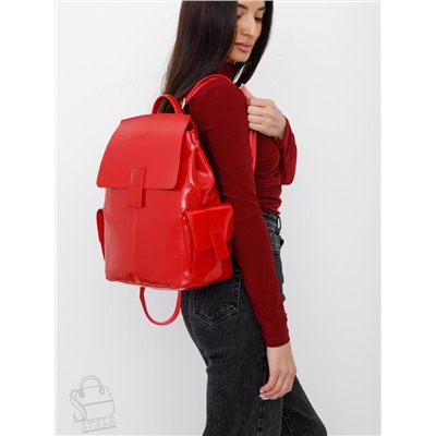Рюкзак женский кожаный 18337-8 red Polina&Eiterou  в Новосибирске