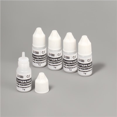 Клей для ногтей и дизайна, 3 г, набор 5 шт.