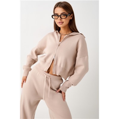 Костюм вязаный теплый с брюками и кофтой #3