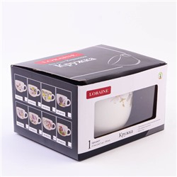 60253 Кружка 550мл Розовый сад доломит LR (х36)