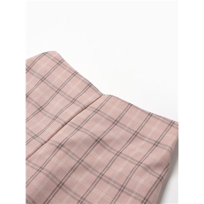 Костюм женский (блузка, шорты) MINAKU: Casual Collection, розовая клетка, размер 42