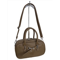 Женская сумка из искусственной кожи, цвет коричневый