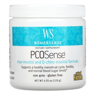 Natural Factors, Womensense, PCOSense, 4.55 oz ( 129 g)