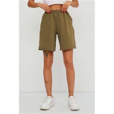 Шорты оверсайз женские UNXTYL (Хаки)