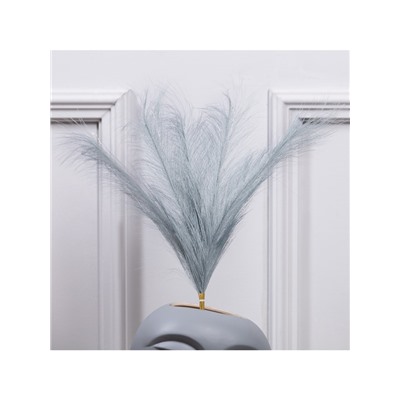 Ветка светодиодная серая, 56 см, 15 LED, от батареек ААх2, свечение тёплое белое