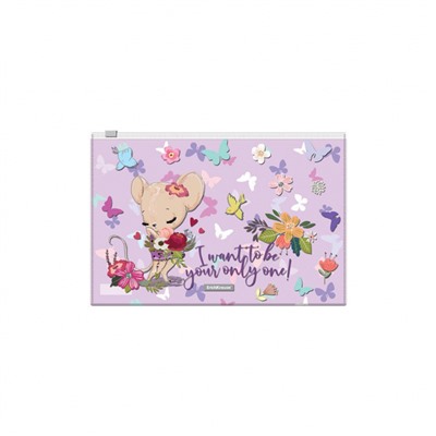 Папка на гибкой молнии B5 ZIP Cute Animals ассорти 54923 ErichKrause