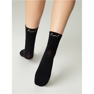 Полиамидные CONTE FANTASY Матовые носки с сияющей термоаппликацией Moment