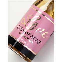 Подарочный набор: гель для душа шампанское 250 мл и свеча, аромат роза, Чистое Счастье