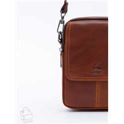 Сумка мужская кожаная 8613S brown Fuzhiniao