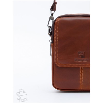 Сумка мужская кожаная 8613S brown Fuzhiniao