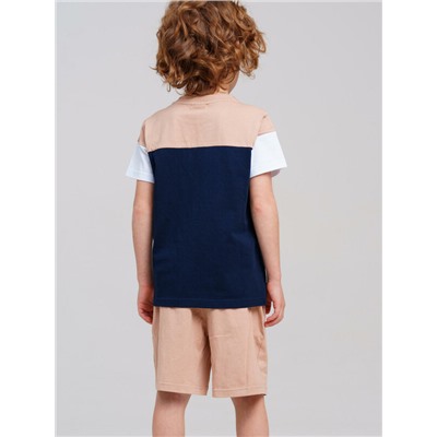 Комплект трикотажный для мальчиков: фуфайка (футболка), шорты