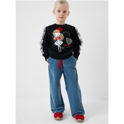 Брюки трикотажные для девочек