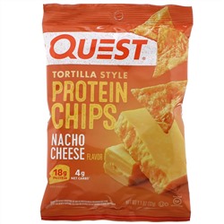 Quest Nutrition, протеиновые чипсы а-ля тортилья, со вкусом сыра для начос, 12 пачек, 32 г (1,1 унции) каждый
