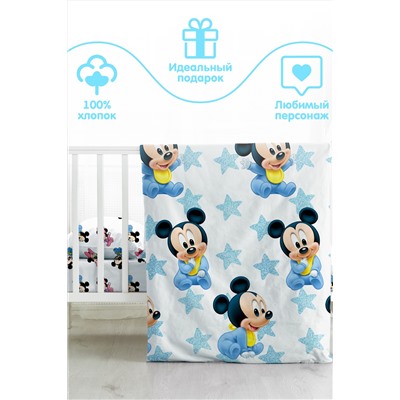 КПБ поплин "Disney Baby" рис. 16475-1/16474-1 Мики Маус