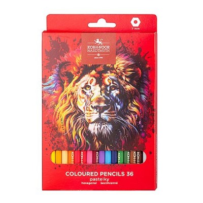 Карандаши 36цв RED LION 3555 (3555036063KS) Koh-I-Noor