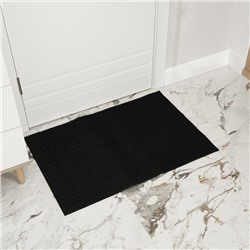 Покрытие ковровое щетинистое «Травка», 60×90 см, чёрное