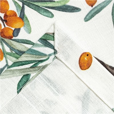 Скатерть «Этель» Berry garden 149×180 см, 100% хлопок, репс 210 г/м²