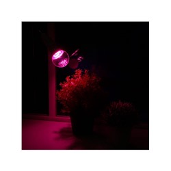 Фитолампа для растений Luazon Lighting, светодиодная, А60, E27, 9 Вт, IP44, 220 В, 270°, мультиспектральная