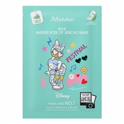 JMsolution Маска тканевая увлажняющая с розой иерихона / Disney Collection Selfie Barrier Rose Of Jericho Mask, 30 мл 22387
