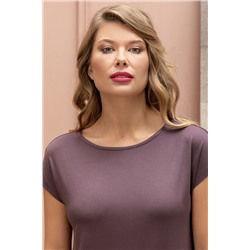 Комплект жен: фуфайка (футболка), брюки пижамные Mia Cara AW22WJ362A Rosa Del Te сливовый гипсофилы