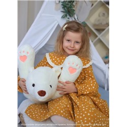 Мягкая игрушка большой плюшевый медведь, Белый мишка, 80 см