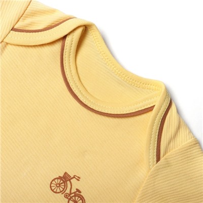 Комплект детский (3 предмета), цвет жёлтый, рост 68 см