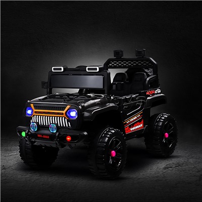 Электромобиль детский "Супер машина" (цвет черный)