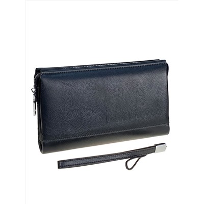 Клатч мужской из натуральной кожи, цвет черный