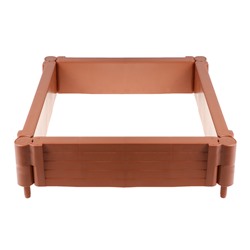 Грядка пластиковая «Плюс», 55×55×13 см, терракотовая