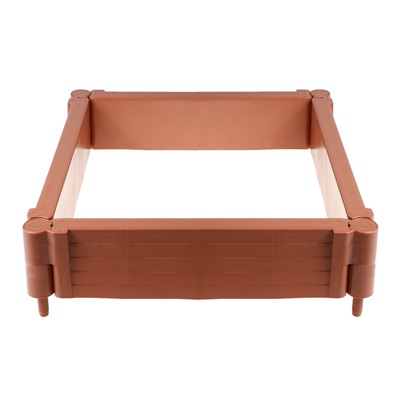 Грядка пластиковая «Плюс», 55×55×13 см, терракотовая
