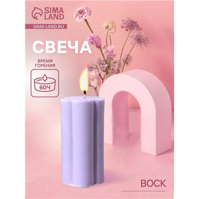 УЦЕНКА Свеча «Цветок» 6×6×12 см, соевый воск МИКС