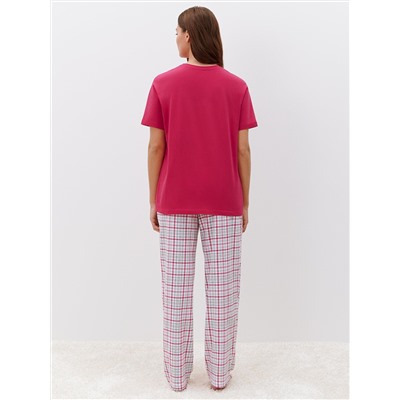 Omsa Пижама OmD 0226D BASICO Пижама жен. (Футболка +Брюки прямые), СО