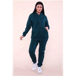 688 Костюм с начесом ZIP (Изумрудный)